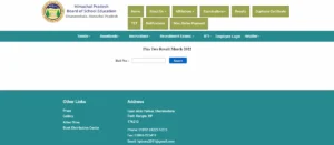 HPBOSE 12th Result 2025
