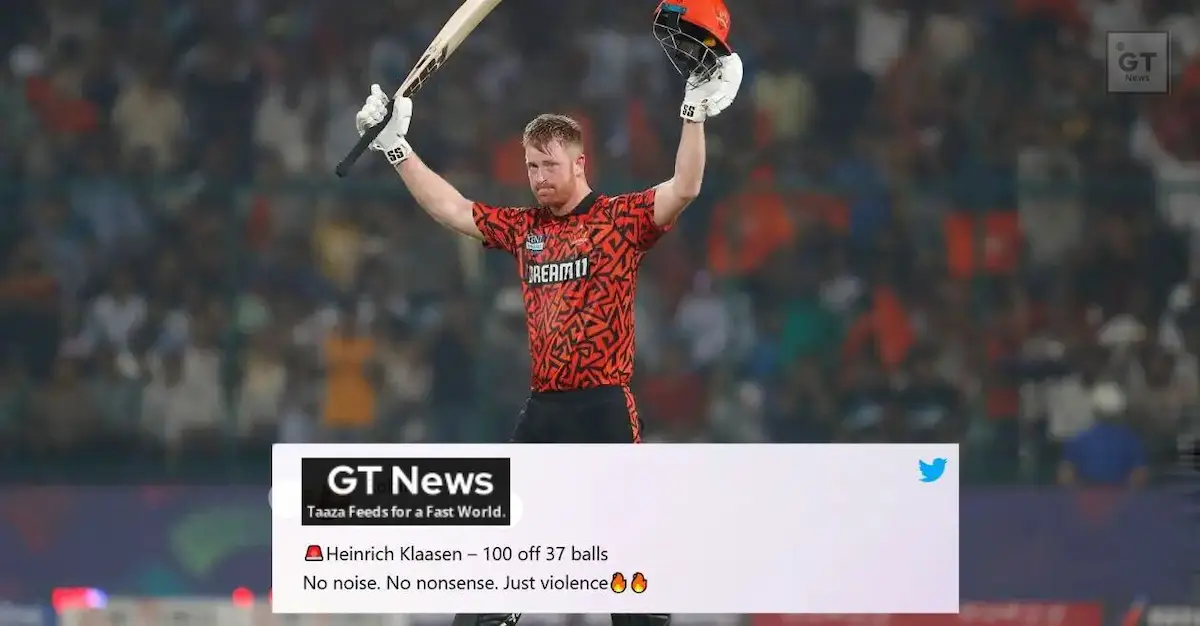 Heinrich Klaasen Century against KKR in 202