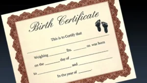 Indin Birth Certificate online